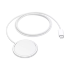 Circular Magnetic Wireless Charging Pad With Integrated USB-C Cable, Portable Inductive Charger For Qi-Enabled Smart Devices