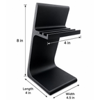 Adjustable Desktop Device Cradle, Minimalist Elevated Support Holder For Tablets And Portable Touchscreen Gadgets
