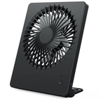 Slim Foldable Personal Desk Fan, 180-Degree Tilting Rechargeable Fan With 3 Adjustable Wind Modes & Dual Power Options