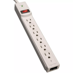 6‑Outlet Surge Protector Power Strip with RJ11 Telephone Line Protection